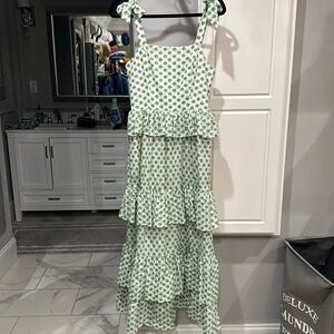 Green and White Corey Lynn Calter Dress